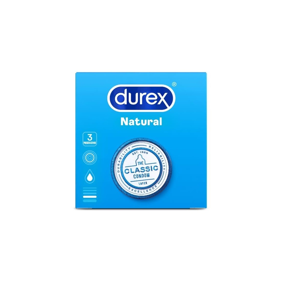 Preservativos Durex Natural Comfort - 3 Unidades - PR2010308213
