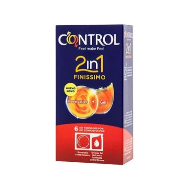 Preservativos Control 2In1 Finissimo + Lube Nature 6 Uni. - PR2010348147