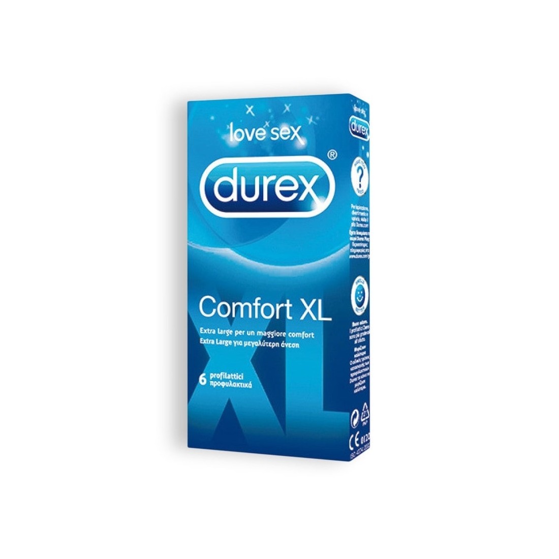 Preservativos Durex Comfort Xl - 6 Unidades - PR2010333977