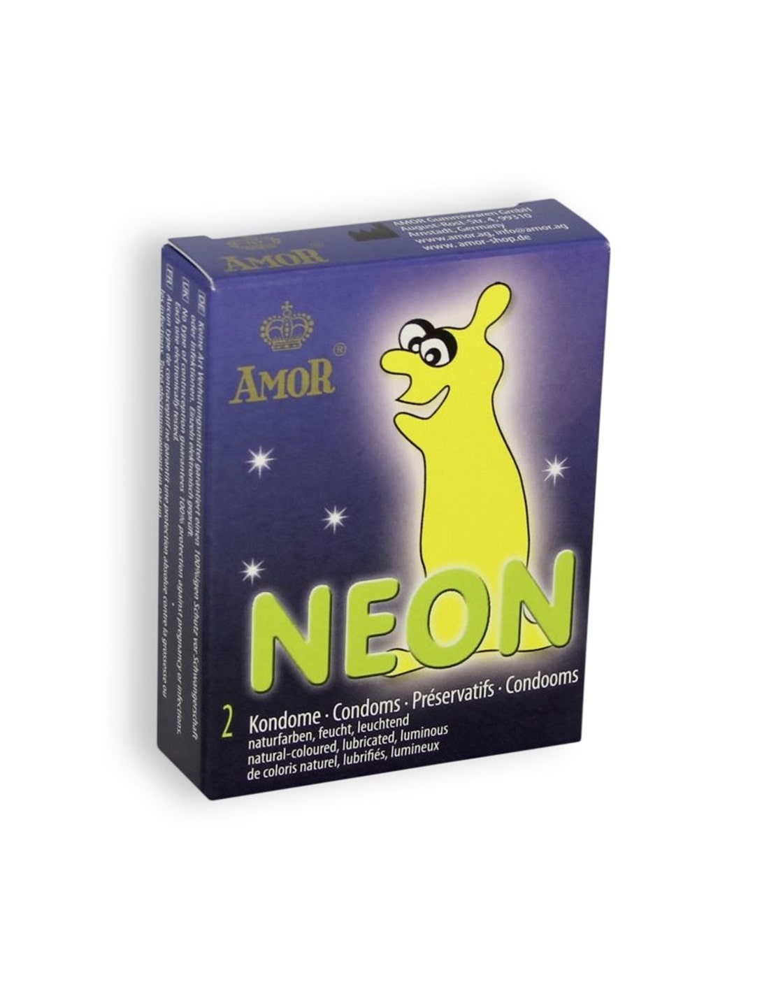 Preservativos Fluorescentes Néon - 2 Unidades - DO29904142