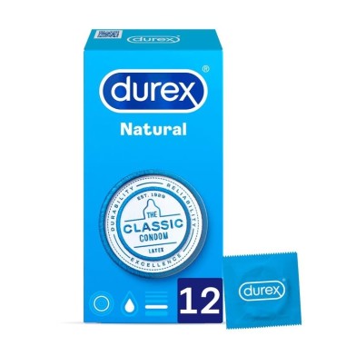 Preservativos Durex Natural Plus 12 Unidades - PR2010308219